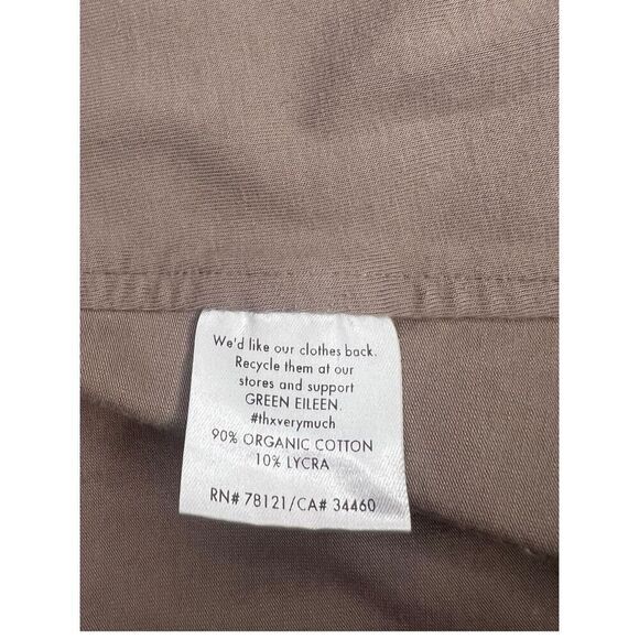 Eileen Fisher Women’s Large Jacket Beige Full Zip Snap Front Organic Cotton - Picture 6 of 7